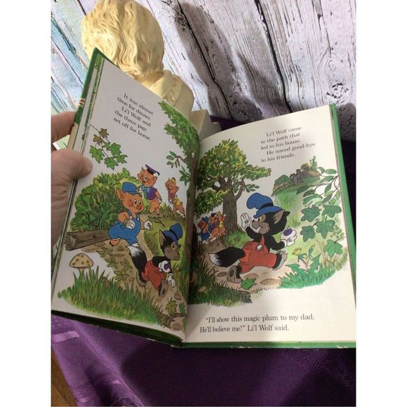 1984 Walt Disney’s Li’l Wolf and the Three Wishes Hardback - Picture 7 of 11